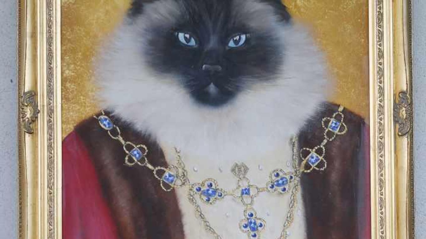 Sari Holanti: Kuninkaallisia kissoja -näyttely Kievarimuseolla