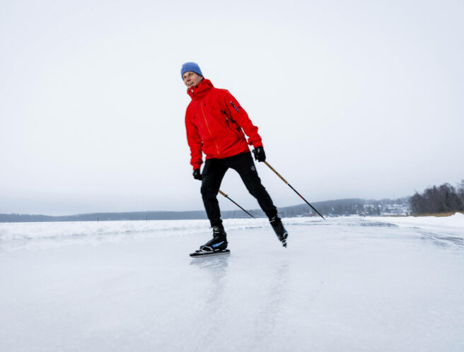 Retkiluistelu Käyrälampi